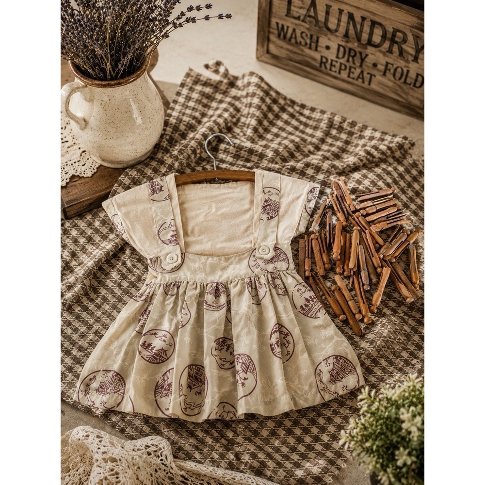 Rustic VTG Wooden Clothespins Handmade Clothespin Holder Dress Laundry Farmhouse